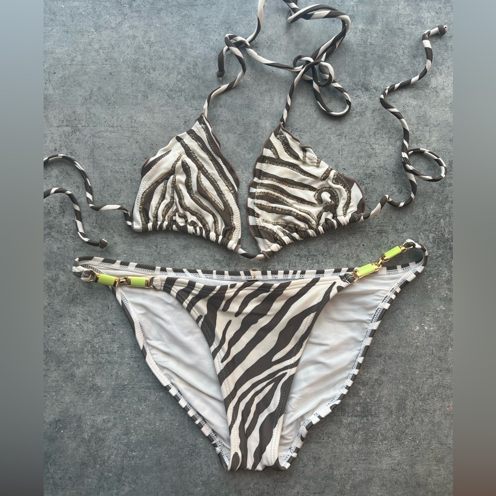 Vix Zebra Print Bikini Set